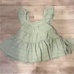 pale green womens babydoll top